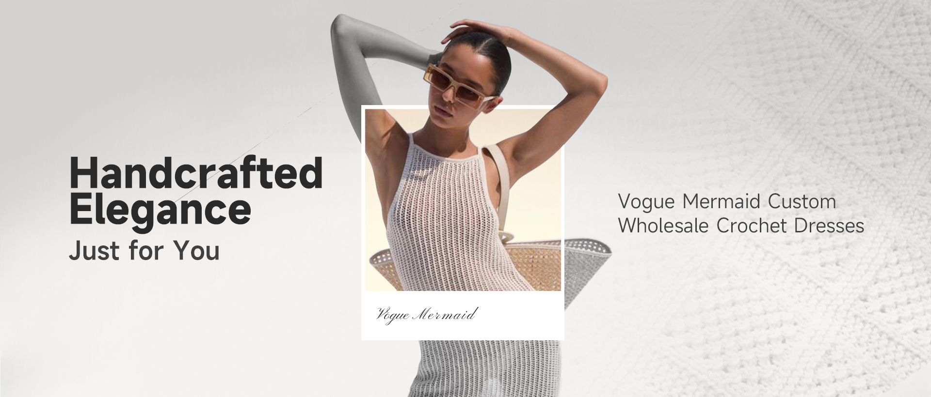 vogue mermaid crochet dress